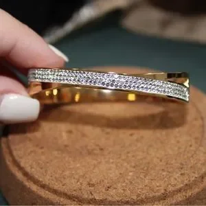 Bangle pave stones